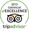 Certificat excellence Tripadvisor